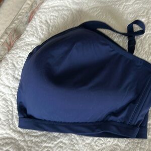 Breezies 44DDD comfort zone wirelessss T-shirt bra navy